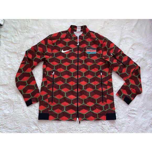 Men’s Sz L Nike Pro Elite Team Kenya Track & Field Jacket CI8725-602 NEW No Tags - Picture 1 of 15